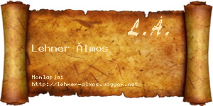 Lehner Álmos névjegykártya